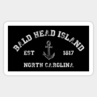 Bald Head Island, North Carolina Vintage Nautical Anchor Retro Magnet